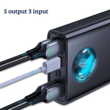 Baseus Amblight Digital Display Fast Charge Power Bank 30000mAh 65W QC3.0-Black